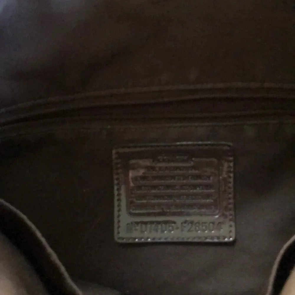 COACH Classic Brown Canvas‎ Handbag Grandmacore